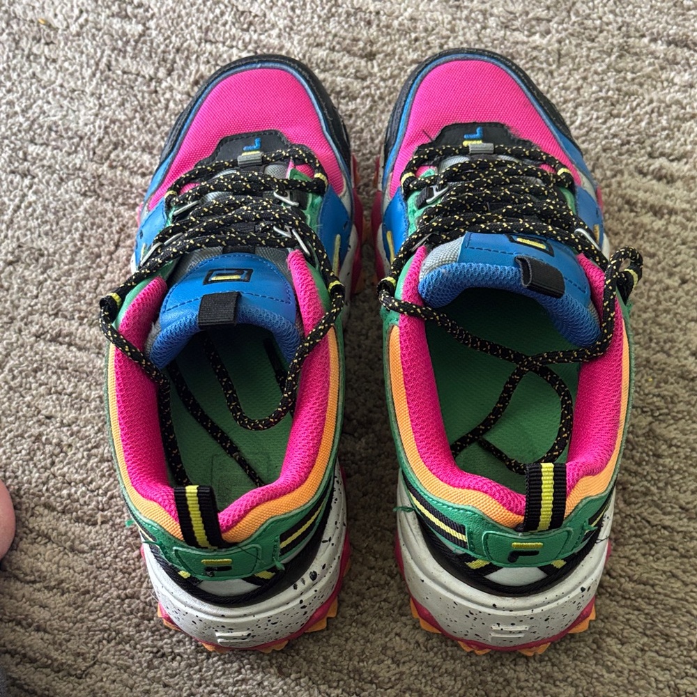 Fila Kids Sneakers in Pink, Blue, and Green